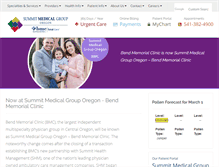 Tablet Screenshot of bendmemorialclinic.com